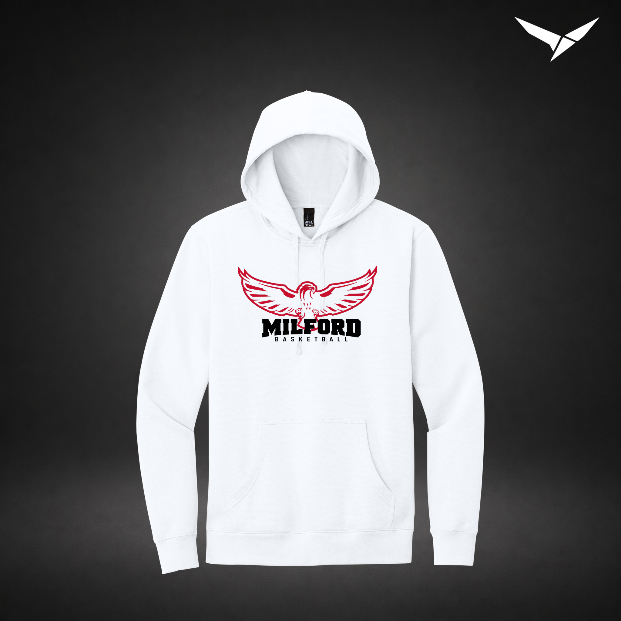 Sixth Man hoodie — white — Front