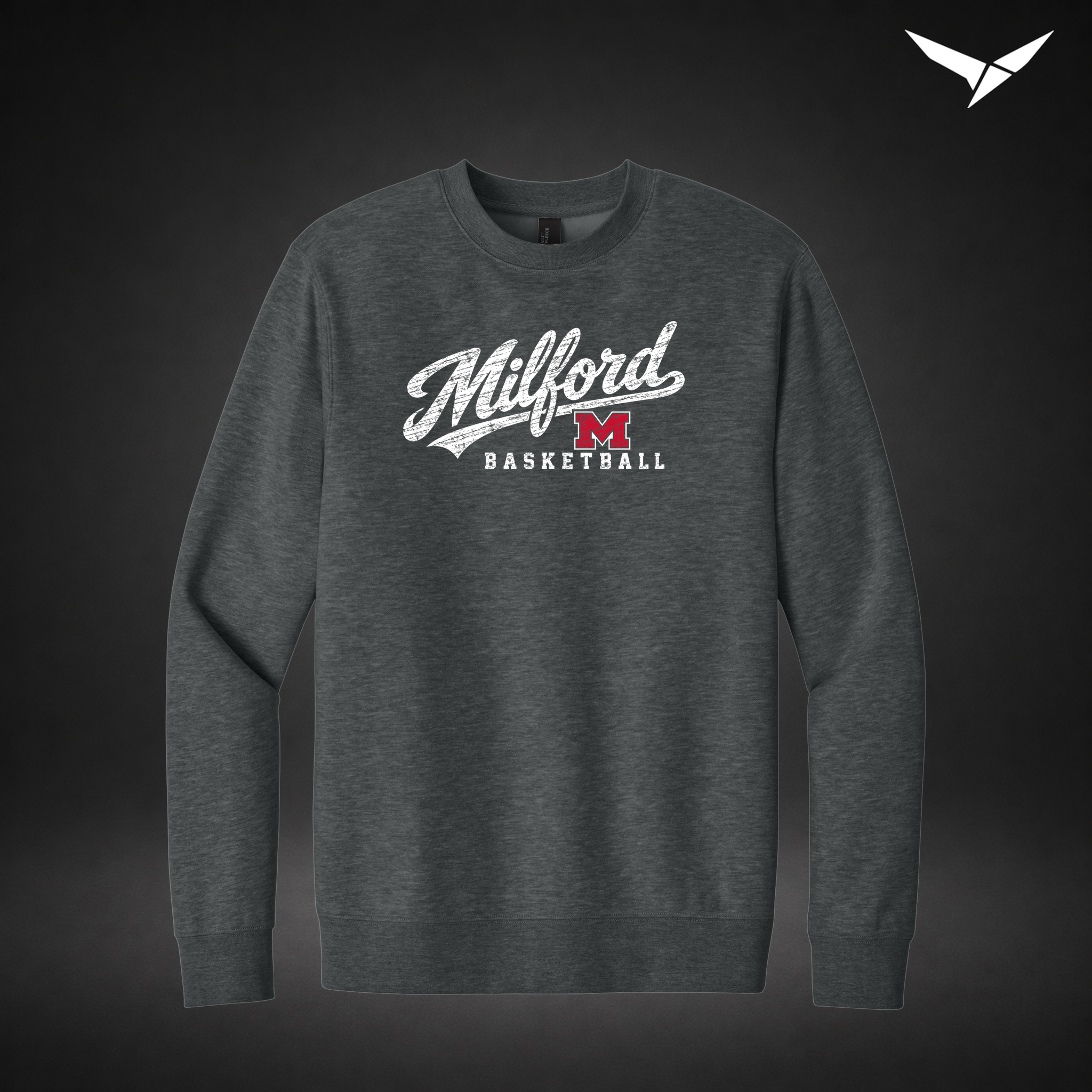 Hardwood crewneck — grey — Front