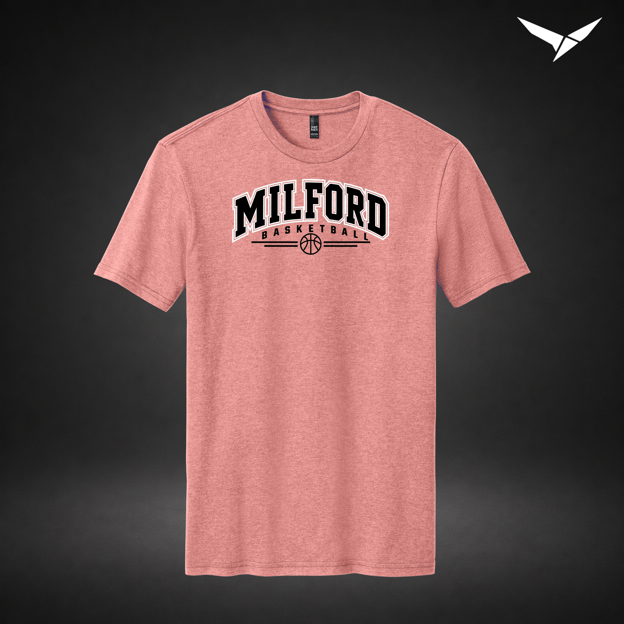 Her Game tee — blush frost — Front