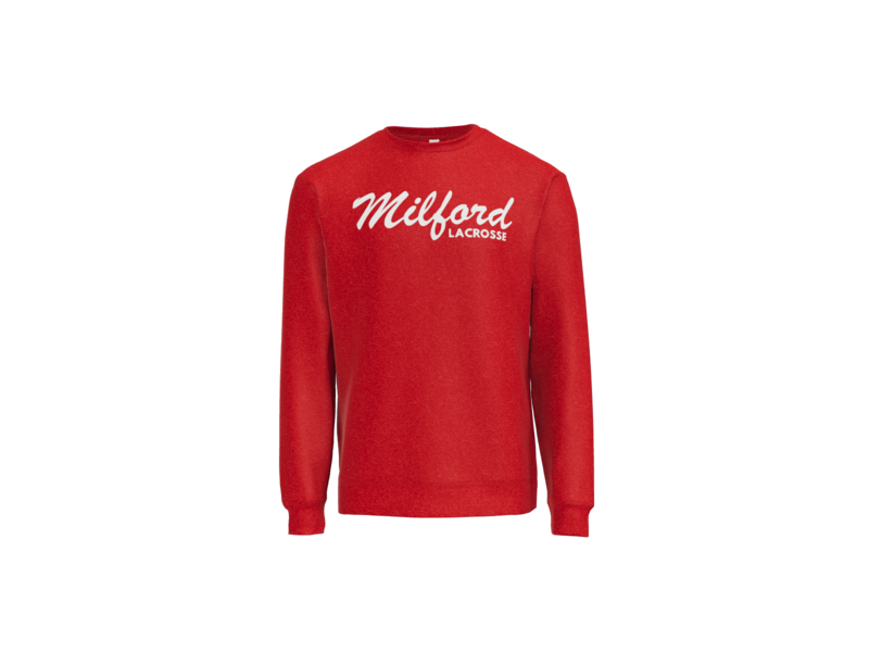 Milford Lacrosse Script Crewneck