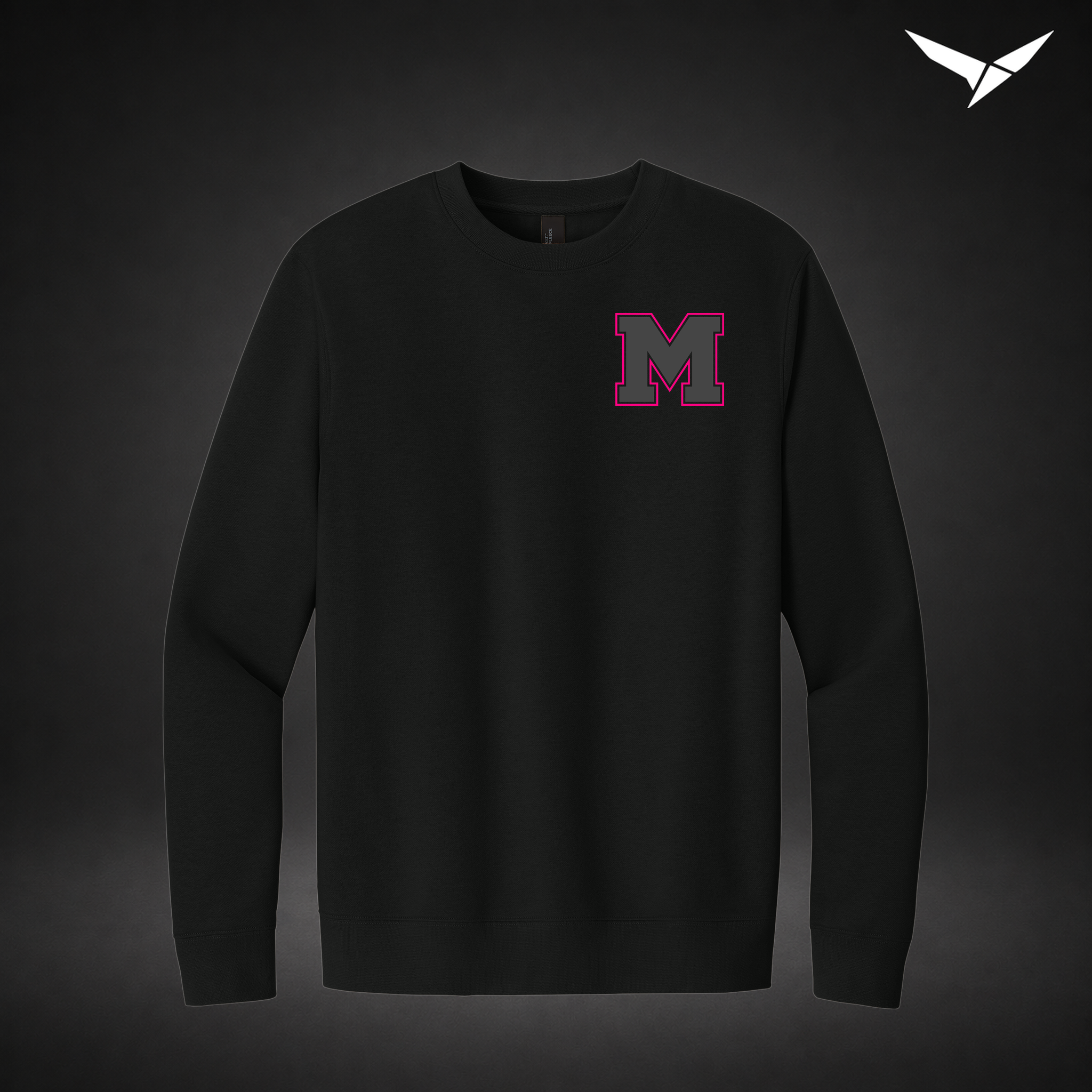 Night Court crewneck — black — Front