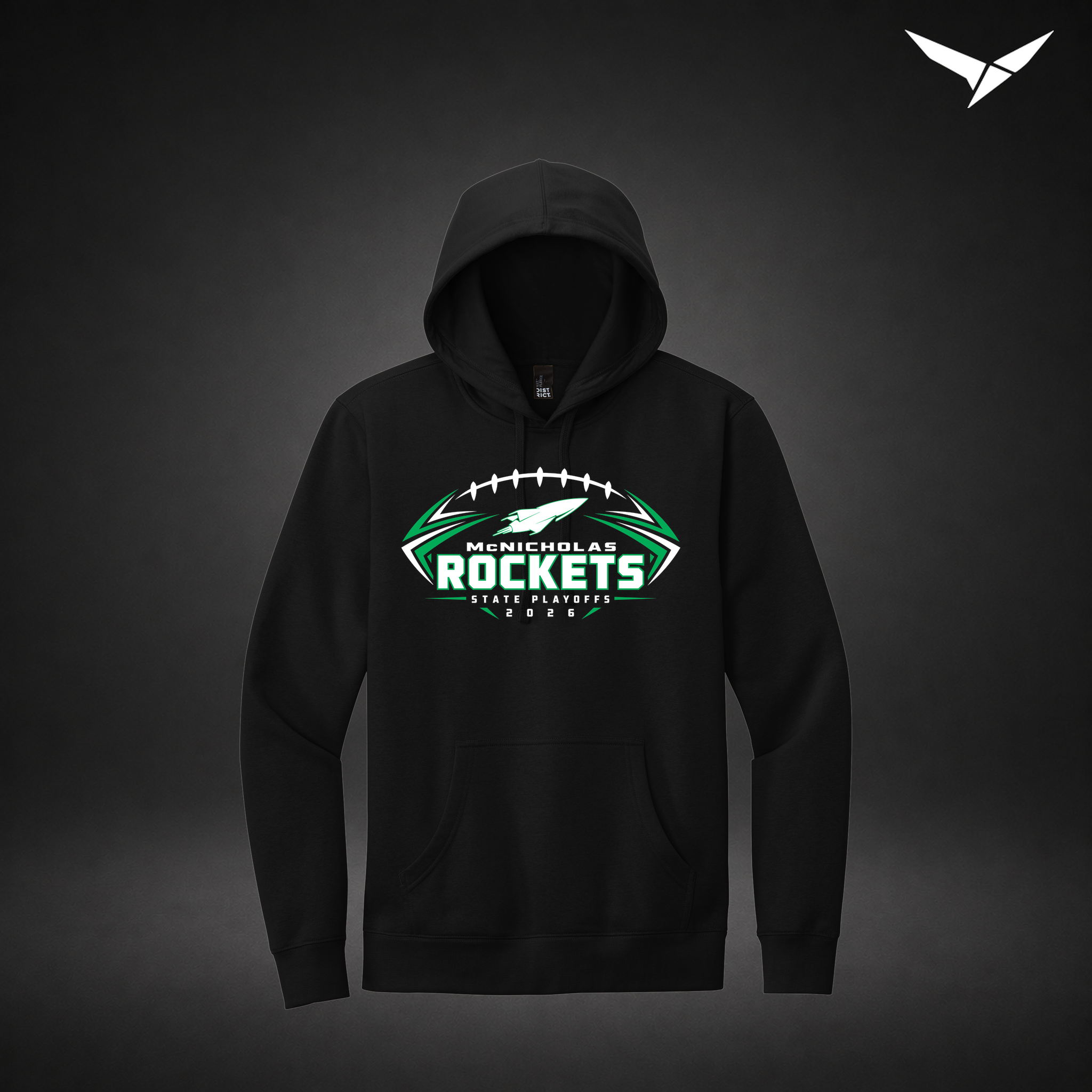 State Bound hoodie — black — Front