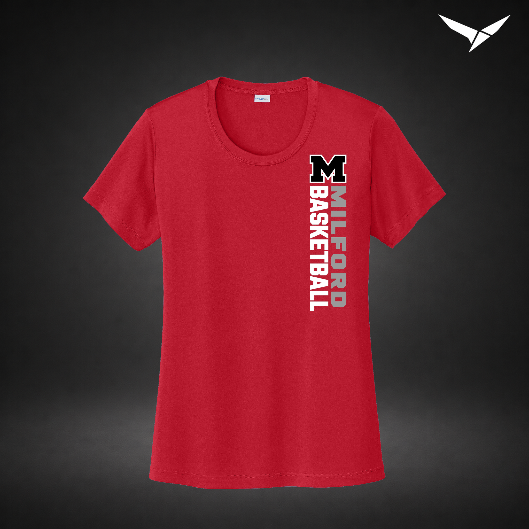 Crossover womens-performance-tee — red — Front