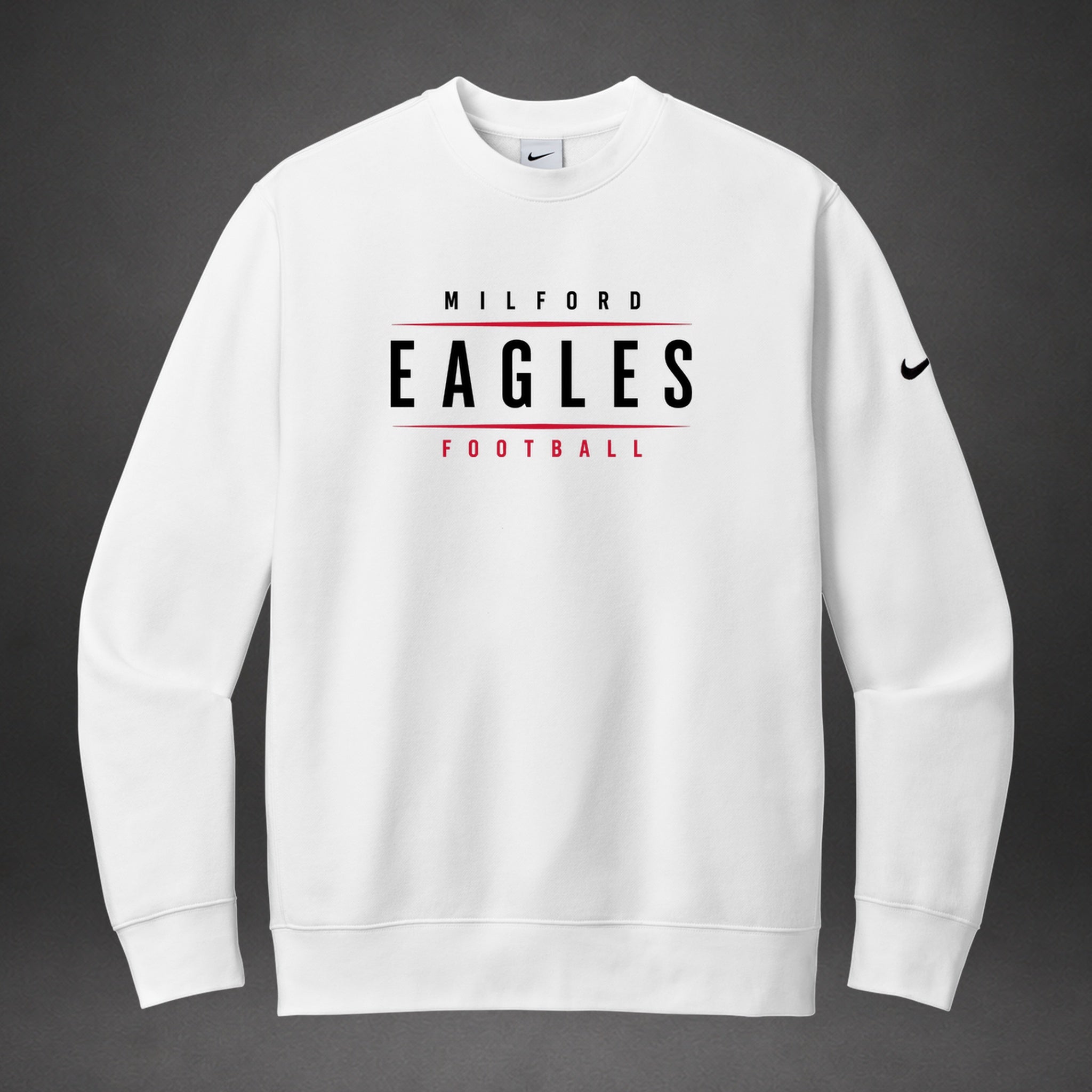 Milford Football - white