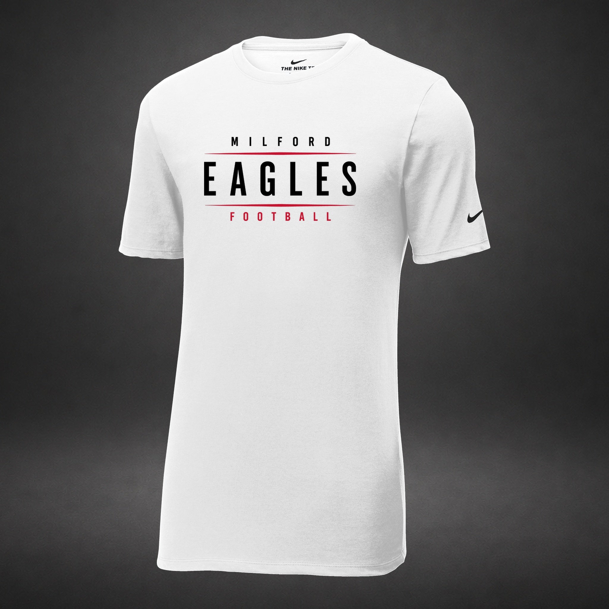 Milford Football - white