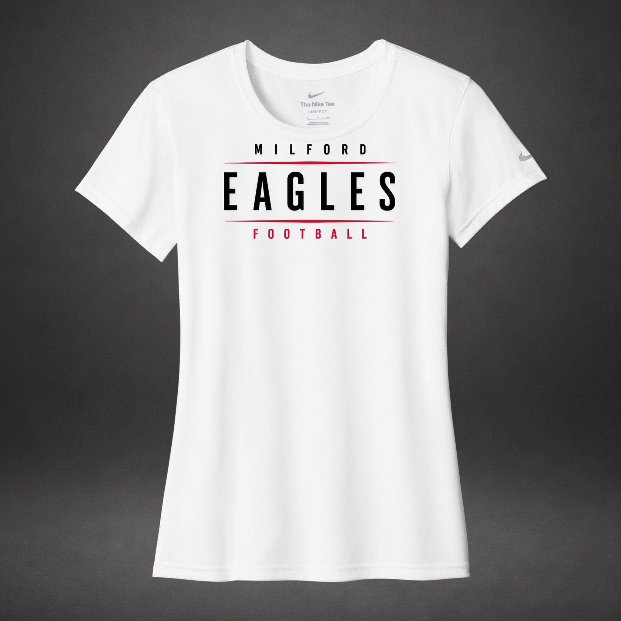 Milford Football - white