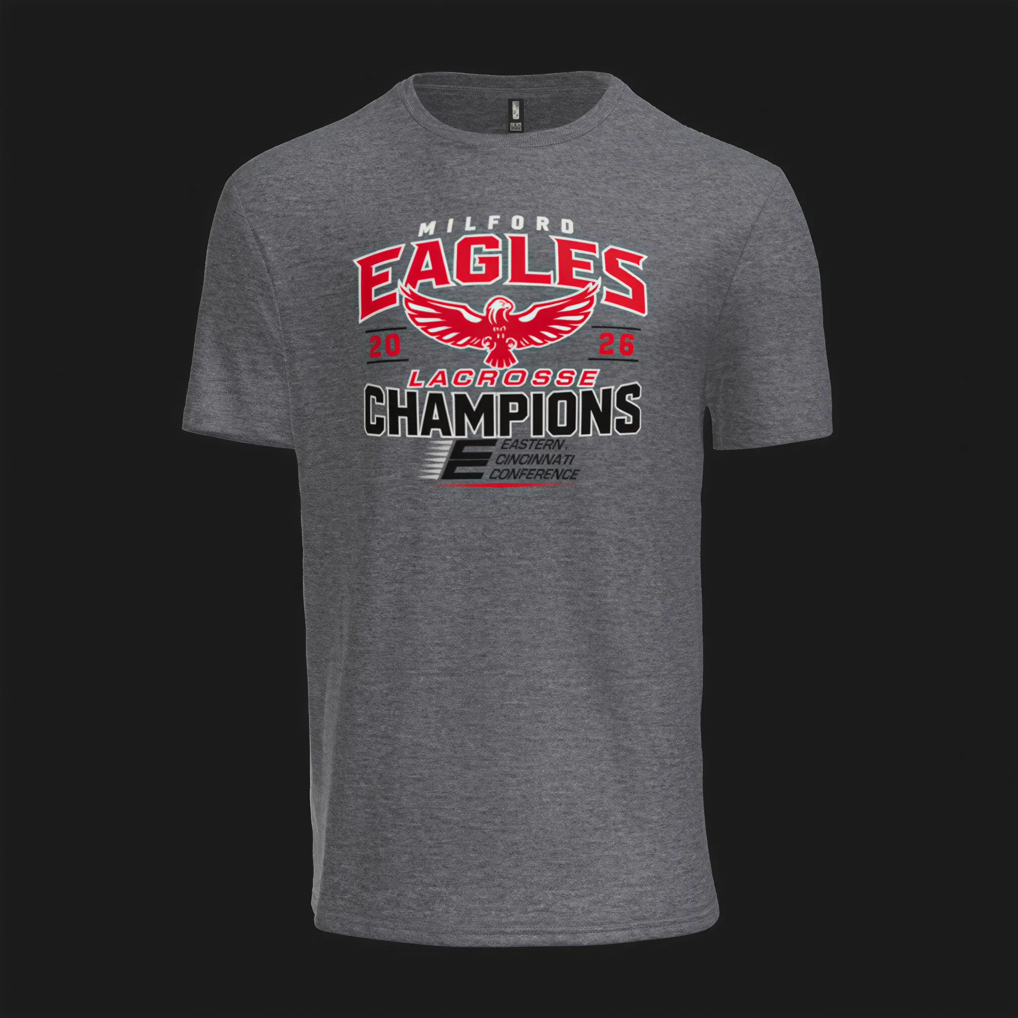 Milford Lacrosse 2026 ECC Champs T-Shirt