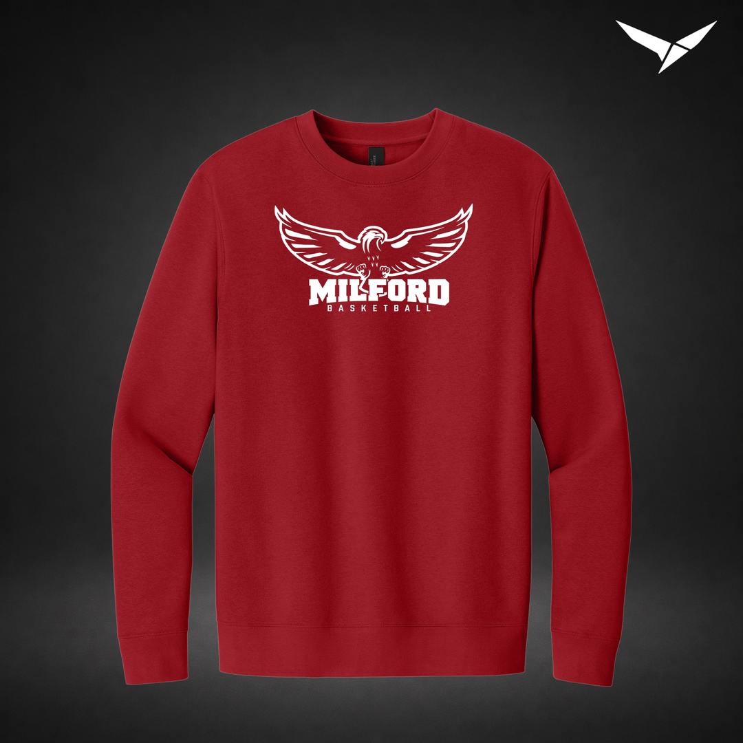 Sixth Man crewneck — red — Front