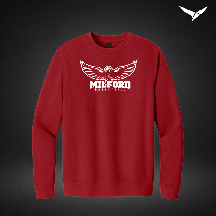 Sixth Man crewneck — red — Front