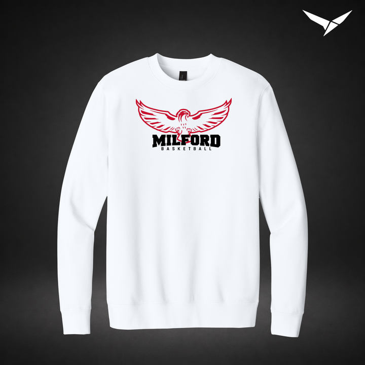 Sixth Man crewneck — white — Front