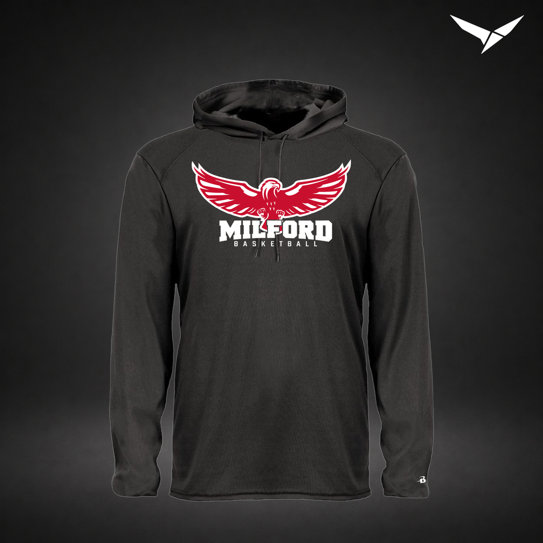 Sixth Man long-sleeve-hooded-tee — black — Front