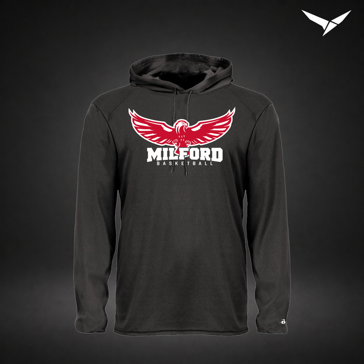 Sixth Man long-sleeve-hooded-tee — black — Front