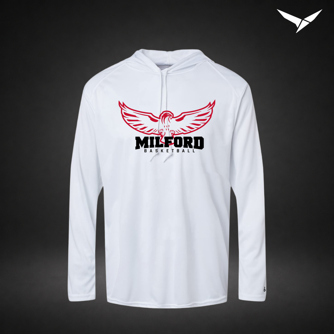 Sixth Man long-sleeve-hooded-tee — white — Front