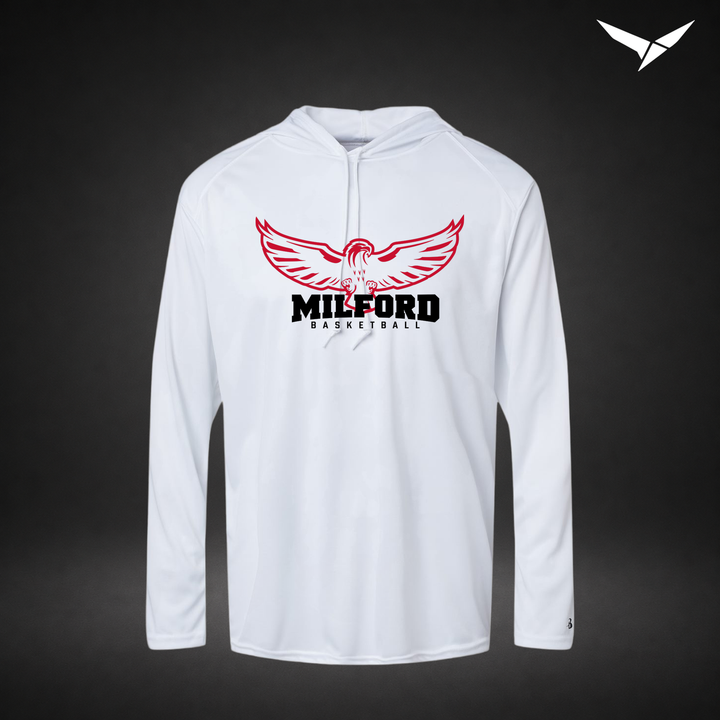 Sixth Man long-sleeve-hooded-tee — white — Front