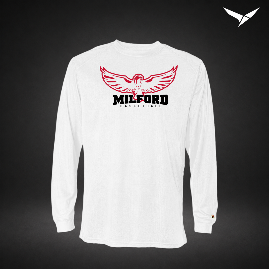 Sixth Man long-sleeve-performance-tee — white — Front