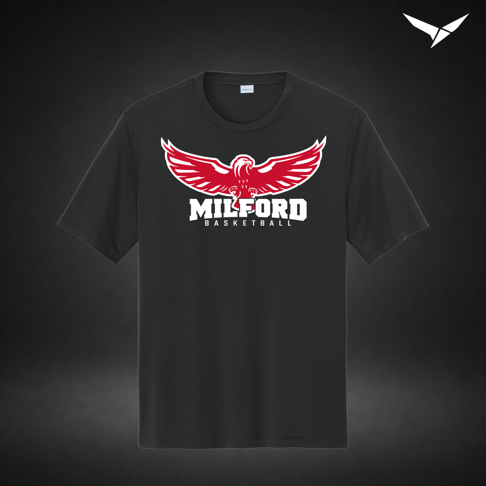Sixth Man performance-tee — black — Front
