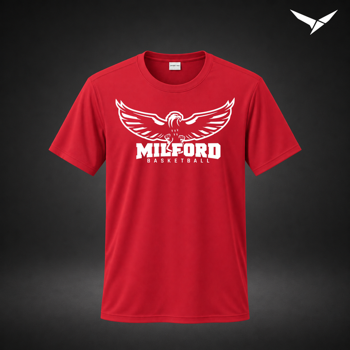Sixth Man performance-tee — red — Front