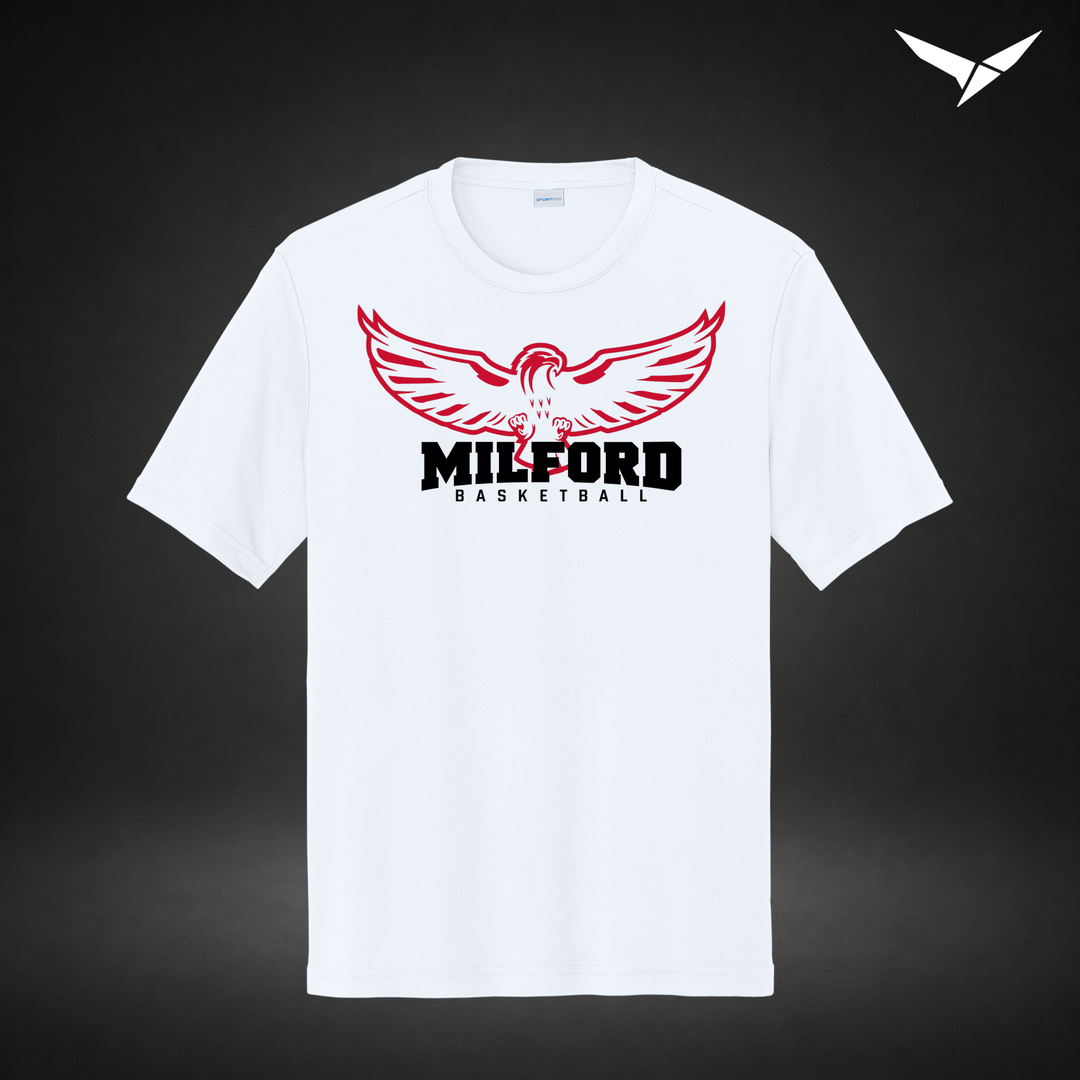 Sixth Man performance-tee — white — Front