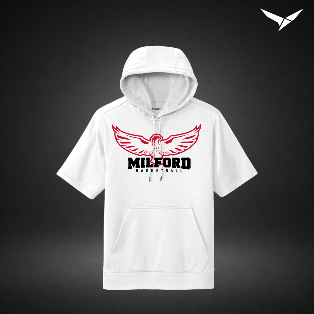 Sixth Man short-sleeve-hoodie — white — Front