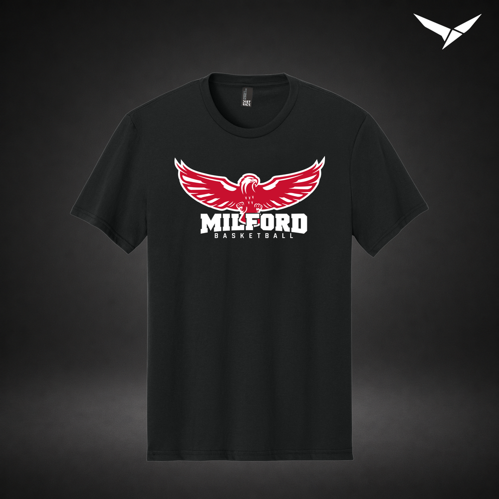 Sixth Man tee — black — Front