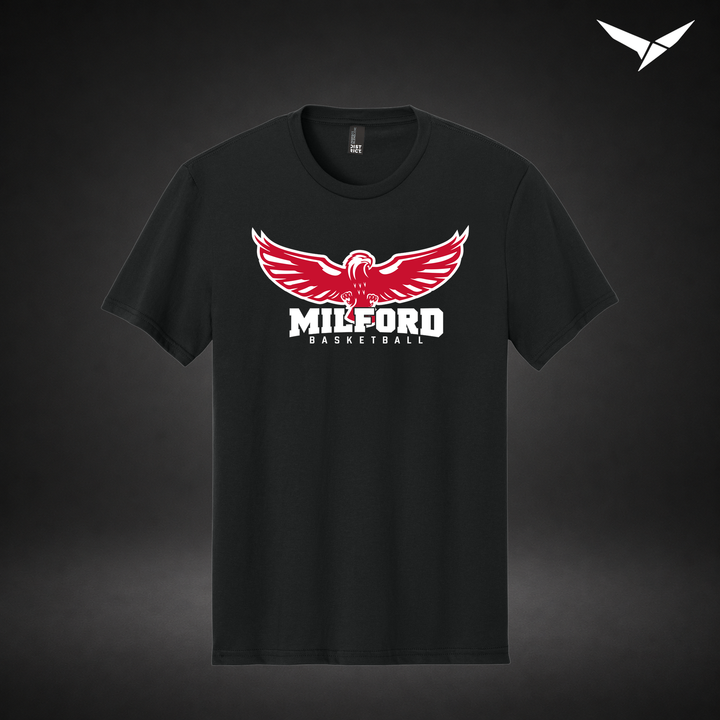 Sixth Man tee — black — Front