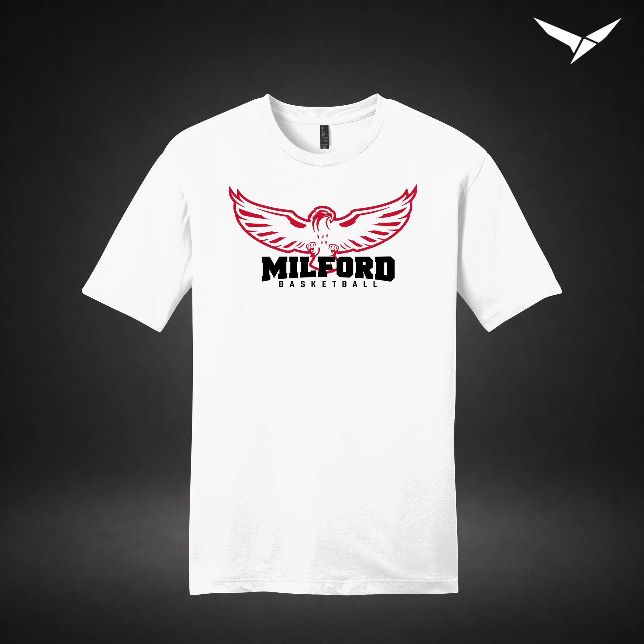 Sixth Man tee — white — Front