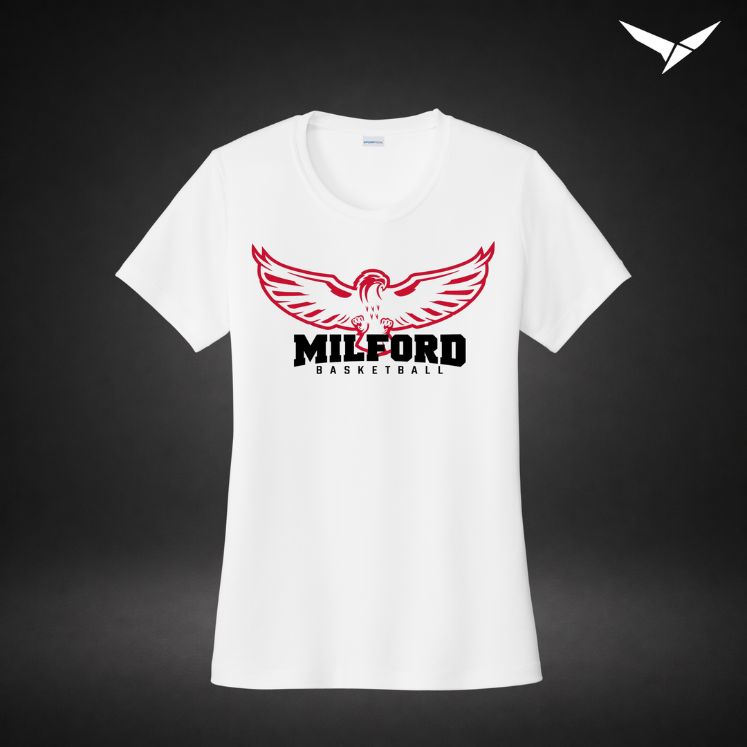 Sixth Man womens-performance-tee — white — Front