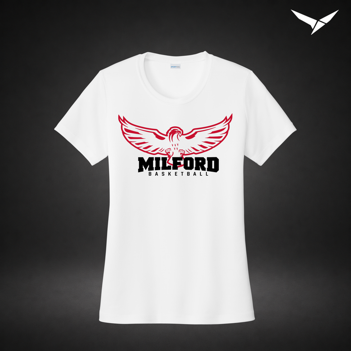 Sixth Man womens-performance-tee — white — Front