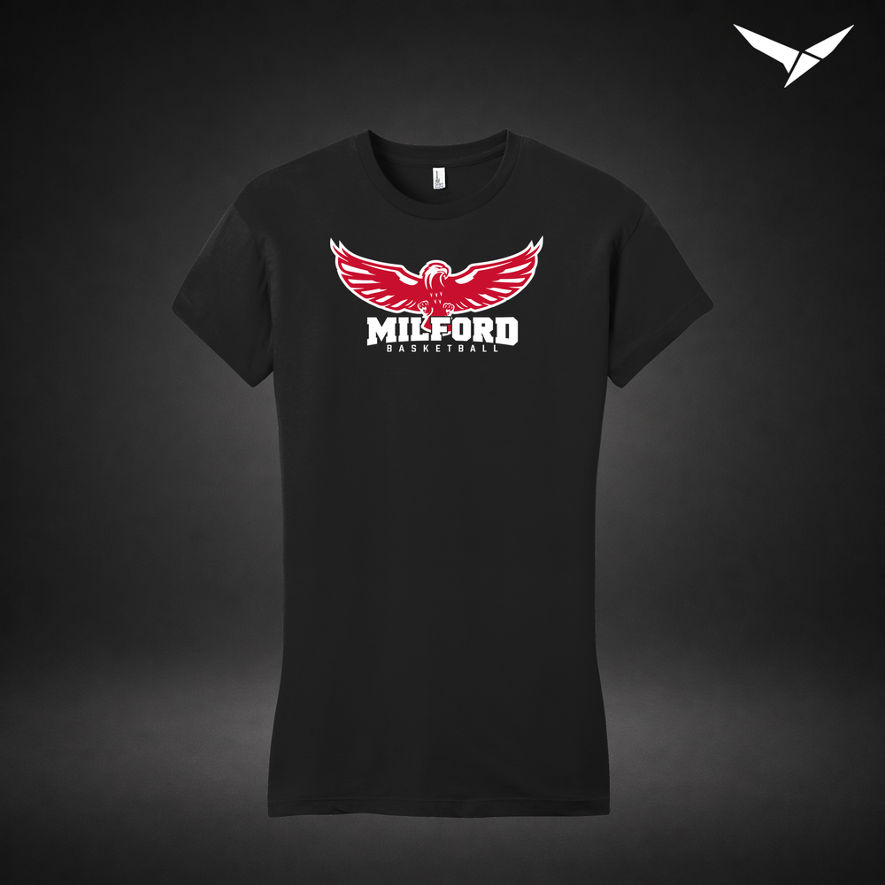Sixth Man womens-tee — black — Front