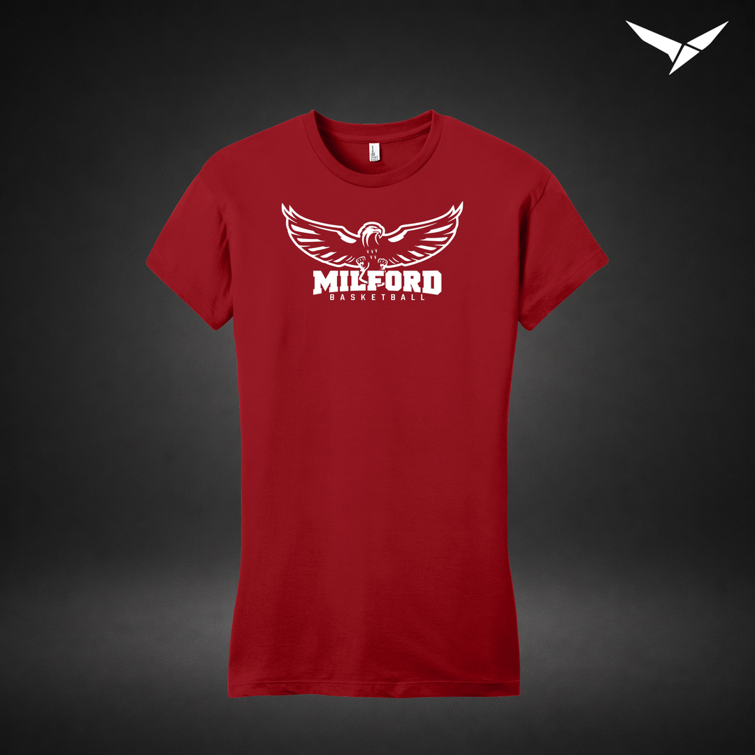 Sixth Man womens-tee — red — Front