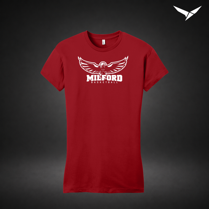 Sixth Man womens-tee — red — Front