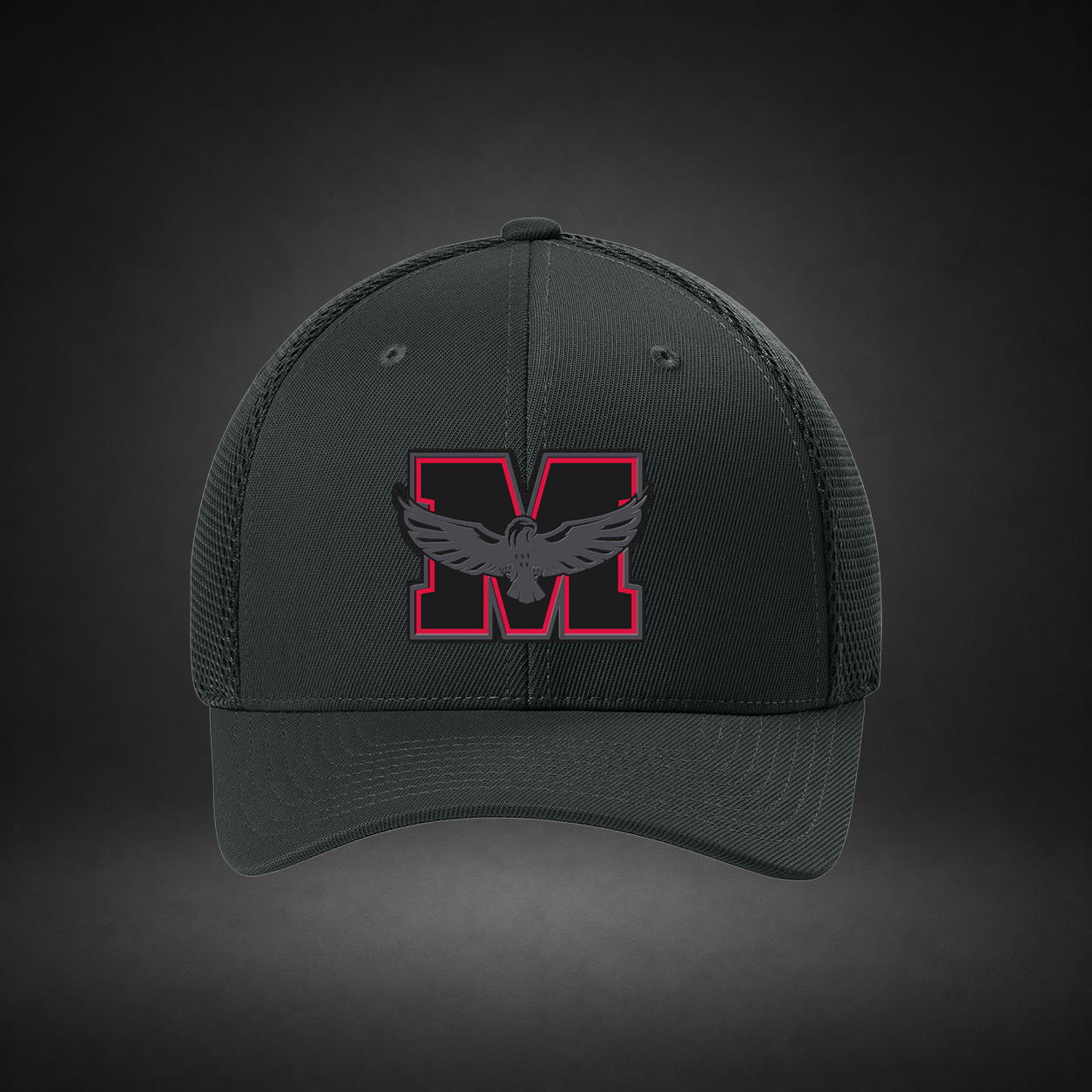 Milford Football Blackout Hat - FlexFit