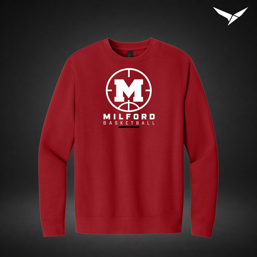 Courtside crewneck — red — Front