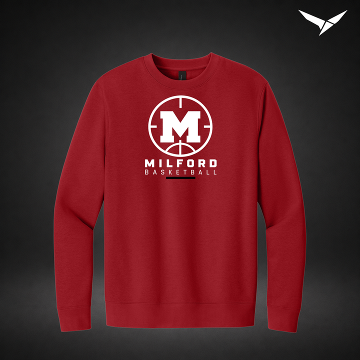 Courtside crewneck — red — Front