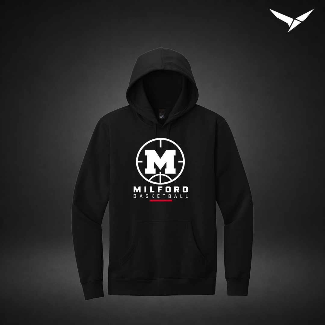 Courtside hoodie — black — Front