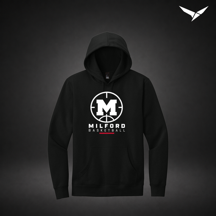 Courtside hoodie — black — Front