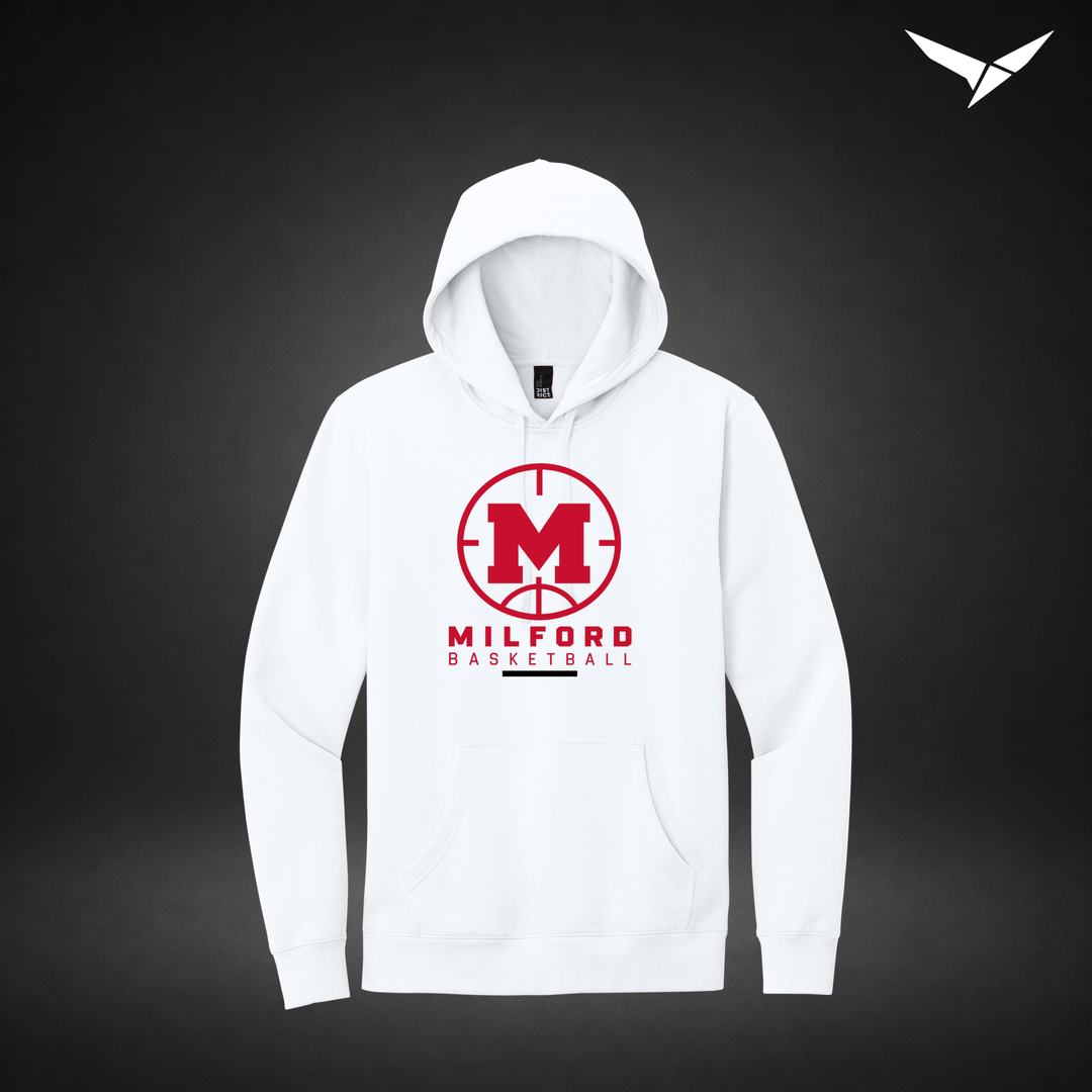 Courtside hoodie — white — Front