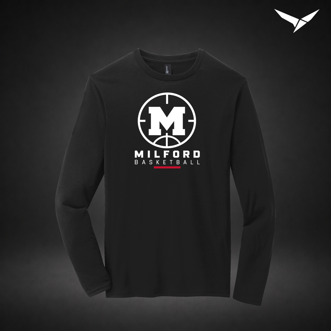 Courtside longsleeve — black — Front