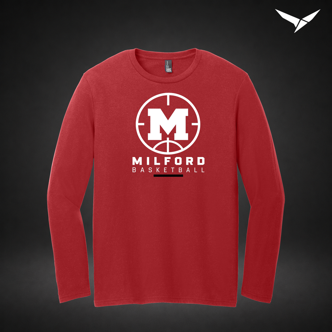 Courtside longsleeve — red — Front