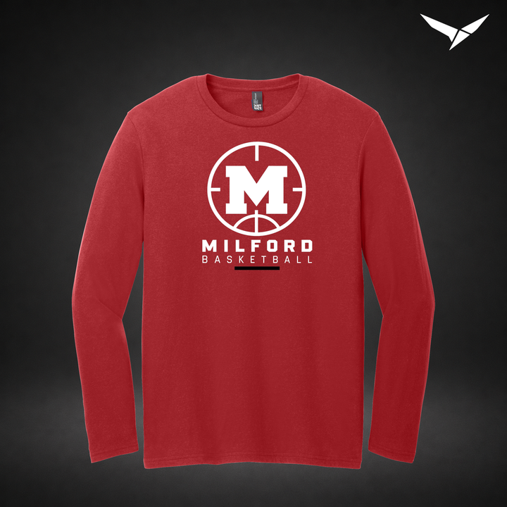Courtside longsleeve — red — Front