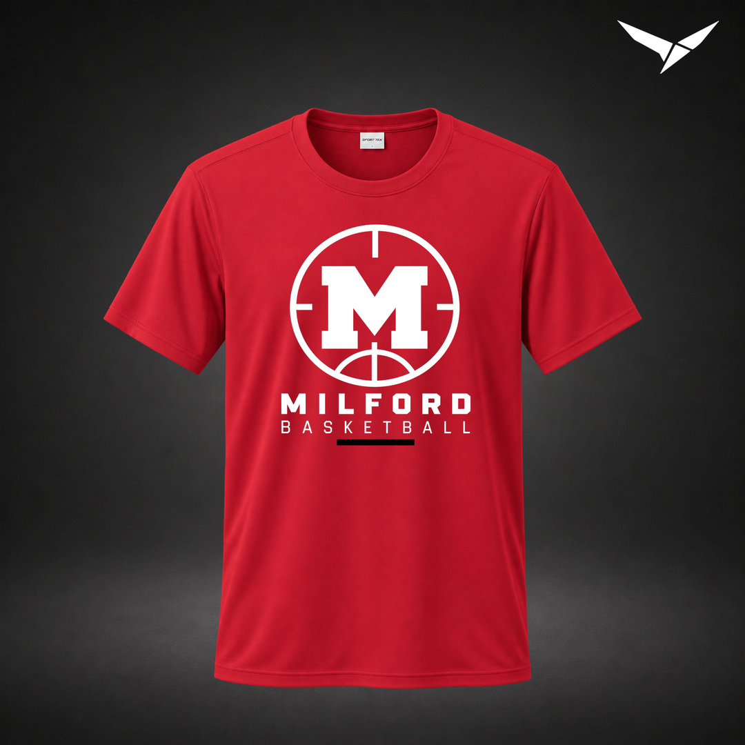 Courtside performance-tee — red — Front
