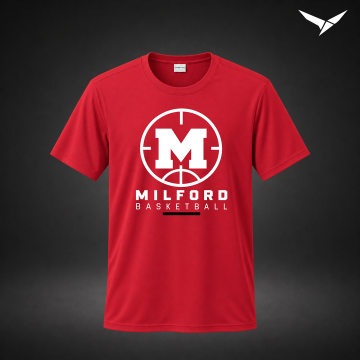 Courtside performance-tee — red — Front