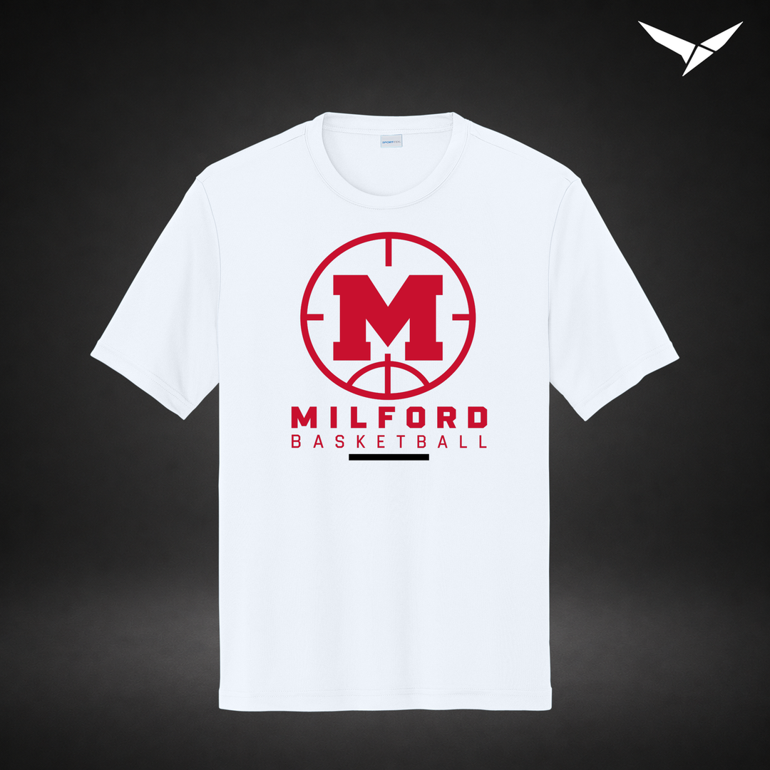 Courtside performance-tee — white — Front