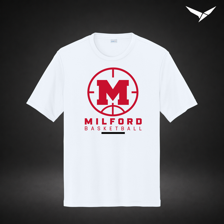 Courtside performance-tee — white — Front