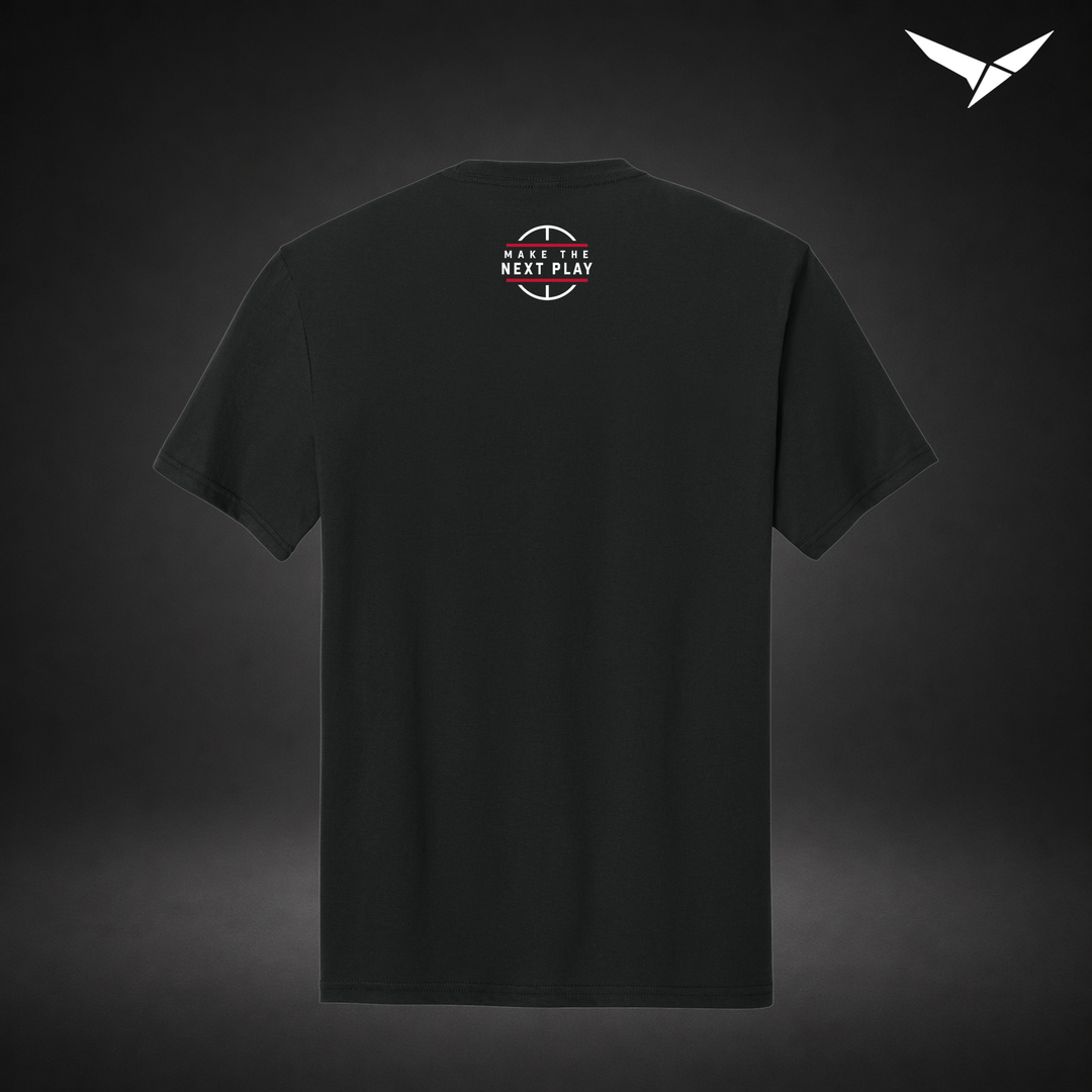 Courtside tee — black — Back