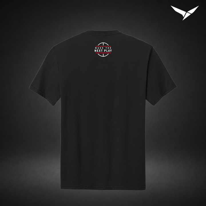 Courtside tee — black — Back