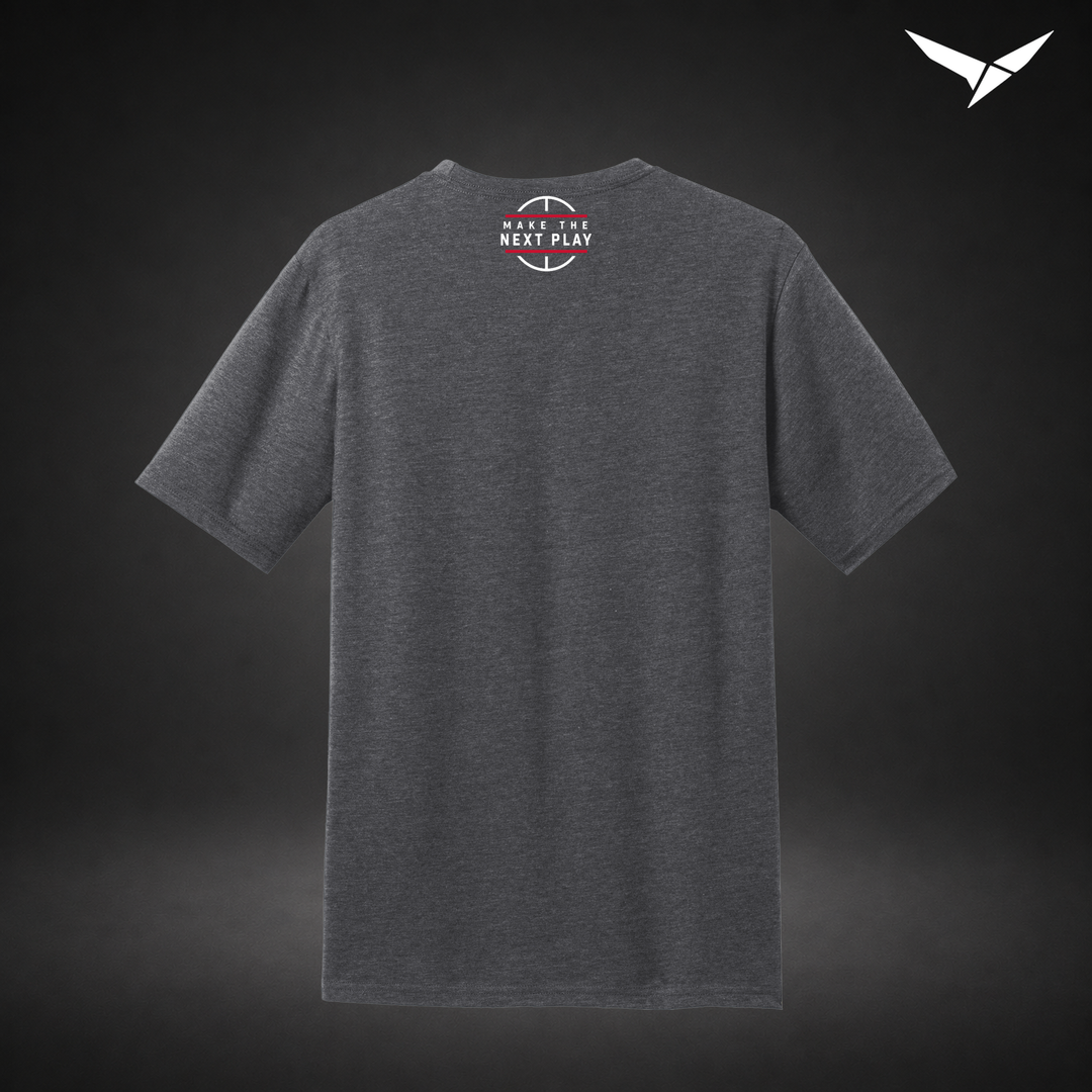 Courtside tee — grey — Back