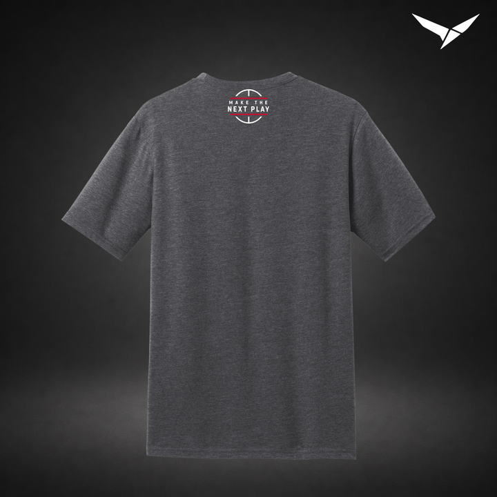 Courtside tee — grey — Back