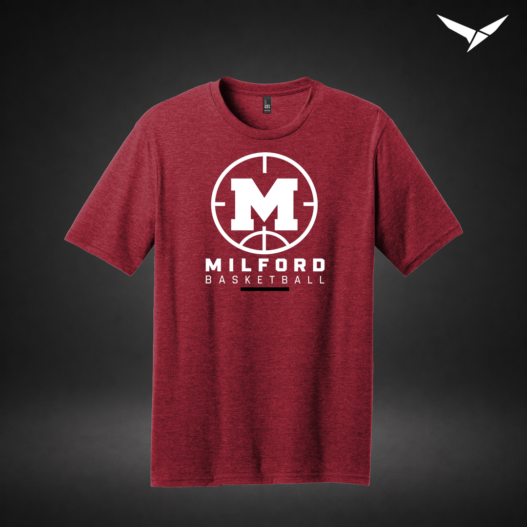 Courtside tee — red — Front