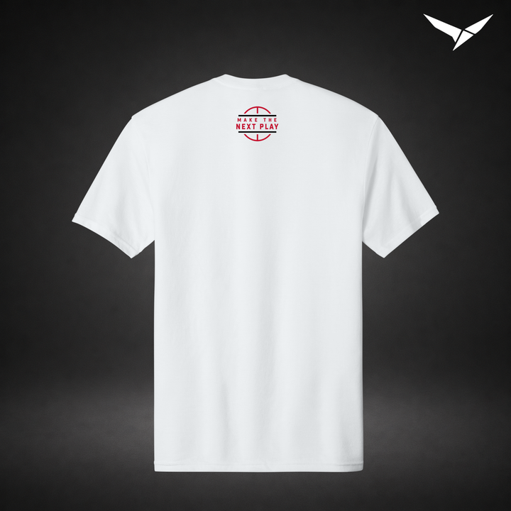 Courtside tee — white — Back